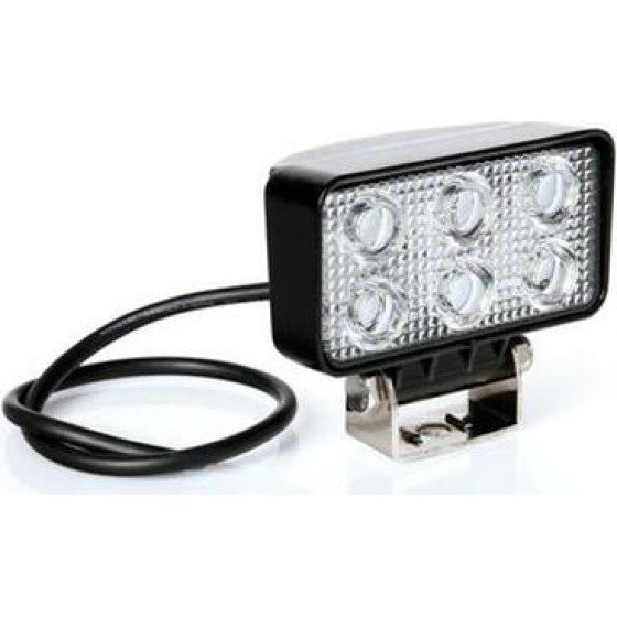 Lampa ��������� �������� WL-2 18W 1200LM �� 6 Led ����� 10-30V/21W 6.000K (111 x 95 x 56 mm) -1���. - (72313)