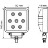 Lampa ��������� �������� WL-3 21W 1400LM 10/30V �� 7 Led 10-30V 6.000K (110x140x44mm) ��� ��������� -1���. - (72310)