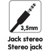Lampa ������� ���� ��� ���� Aux 100cm Stereo Jack Essentials Line (Jack �� Jack 3,5 mm) - (38812)