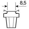 Lampa ������� B8,5d HYPER-Led ����� ��� - (58468)