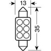 Lampa ������� ����������� 6 Led 13x35mm - (58427)