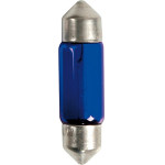 Lampa �������� ����������� C10W 12V 10W SV8,5-8 (11x35mm) Blue DYED-Glass Blister - 2 ���. - (58367)