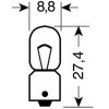Lampa �������� ������ 12V T4W BA9s ��� - (58336)