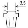 Lampa �������� �� Led B8.5d ������� ��� ����� - (58492)