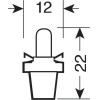 Lampa �������� �� Led B8.5d ����� ��� ����� - (58494)