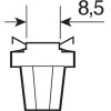 Lampa �������� �� Led B8.5d ����� ��� ����� - (58494)