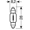 Lampa �������� �������� 10W/12V SV7-8 8x28mm - (58308)
