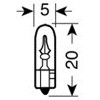 Lampa ������ �5 2W 12V 10 ���. - (58093)