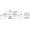 Lampa ����� ��� 24V �� 2 Led - (98436)