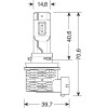 Lampa H8-H9-H11-H16 Halo Killer PGJ19-X 9-32V -20W - 6500K - 3200lm Halo Led Kit Series 10 (12 Led Zes CHIPS) - 2 ���. - (57732)