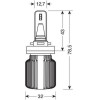 Lampa H8/H11/H16 9-32V PGJ19-X 6LEd 6.500K 4.000lm 20W Canbus Seoul CSP-Y19cHips Halo Led Blade 2���. - (57813)