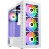 Kolink Observatory Hf Glass Argb Midi Tower Case - White (6 Argb fans) - (PGW-CH-KOL-111)