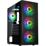 Kolink Observatory Hf Mesh Argb Midi Tower Case - Black (6 Argb fans) - (PGW-CH-KOL-110)