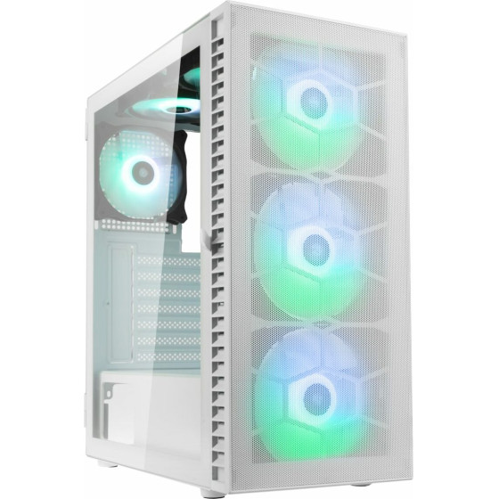Kolink Observatory Hf Mesh Argb Midi Tower Case - White (6 Argb fans) - (PGW-CH-KOL-112)