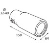 Lampa ���� ��������� TS-52 � 32-40mm - (60104)