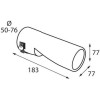 Lampa ���� ��������� TS-71 50-76mm ������� - (60119)