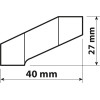 Lampa ��������� (���������) ���������� ��� �������� ������� M10 �������������� 40x27mm -1���. - (90539)