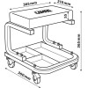 Lampa ������ ���������� �� ������� ��� ������������ ���� (365 � 356 � 360 mm) - (71490)