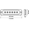 Lampa ������� ����� LF1 12/24V �� 6 Led 19 ������� ��������� 113x28mm 1���. - (72996)
