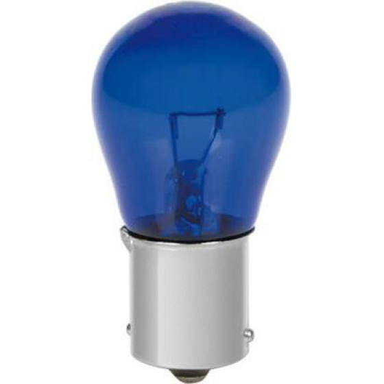 Lampa P21W 12V 21W BA15s ���������� ���� Blue DYED-Glass 2���. Blister - (58074)