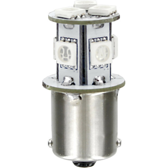Lampa P21W 24/28V BA15s 30lm HYPER-LED24 ��������� (����������) Blister 1���. - (98335)