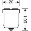 Lampa P21W BA15s 24V 4SMDx1CHip Led 15lm ��������� ����� - 20 ���. - (97563)