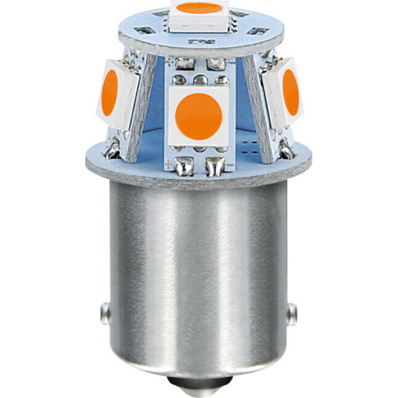 Lampa R5W BA15s 24/28V 6SMDX1CHip Led 20lm ��������� ����� - 20 ���. - (97565)
