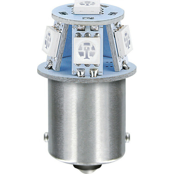 Lampa R5W BA15s 24/28V 6SMDX1CHip Led 40lm ���� ����� - 20 ���. - (97567)