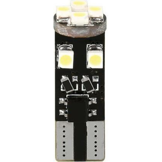Lampa T10 W5W 12V W2,1x9,5d 100lm HYPER-LED24 6.500K ����� 8SMDx3cHips (������� - CAN-BUS) 2���. - (58464)