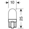 Lampa T10 W5W 12V W2,1x9,5d 100lm MEGA-Led 3 ����� ��� 10x25mm 2���. - (58137)