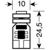 Lampa T10 W5W 12V W2,1x9,5d 20lm HYPER-LED12 ����� 4SMDx3cHips (�������-������ ����������� CAN-BUS) 2���. - (58463)
