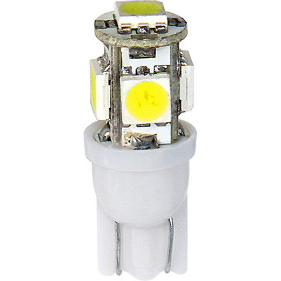 Lampa T10 W5W 12V W2,1x9,5d 28lm HYPER-LED15 ����� ��������� 5SMDx3cHips ������ ����������� Blister 2���. - (58454)