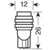 Lampa T10 W5W 12V W2,1x9,5d 30lm HYPER-Led 3 ����� (������ �����������-�������) Blister 2���. - (58406)