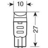 Lampa T10 W5W 12V W2,1x9,5d 70lm MEGA-Led 3 ����� ��� 10x27mm 2���. - (58139)