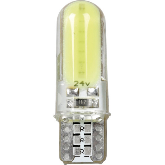 Lampa T10 W5W 24-30V W2,1x9,5d MEGA-Led Cob 2SMDx12cHips 150lm ����� 20���. - (98362)