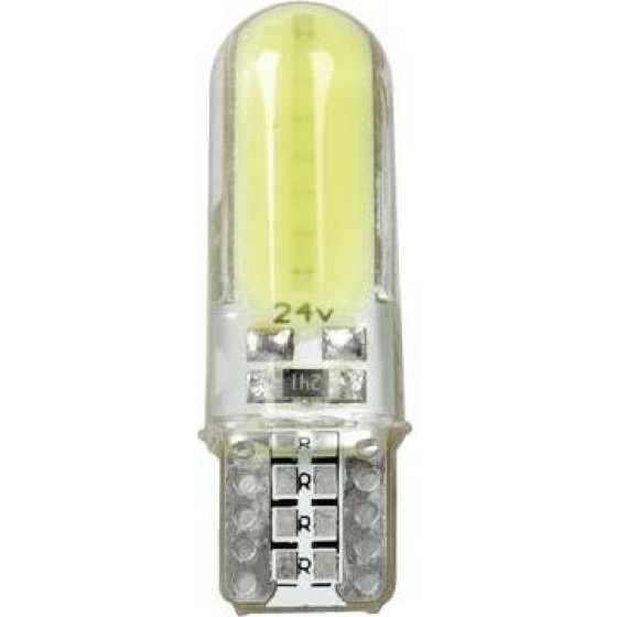 Lampa T10 W5W 24-30V W2,1x9,5d MEGA-Led Cob 2SMDx12cHips 150lm ����� 2���. - (98361)