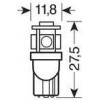 Lampa T10 W5W 24/28V 28lm HYPER-LED15 ����� ��������� 5SMDx3cHips (������ �����������)Blister 2���. - (98243)