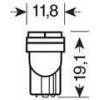 Lampa T10 W5W 24/28V 32lm HYPER-LED6 ����� ��������� 2SMDx3cHips (�������-����� ����������) ������� 20���. - (98240)