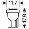 Lampa T10 W5W 24/28V 8lm HYPER-LED3 ����� ��������� 1SMDx3cHips (�������-������ �����������) Blister 2���. - (98237)
