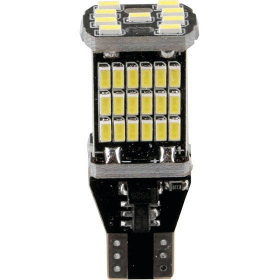 Lampa T15 12-18V W2,1x9,5d 6.500K 360lm 45SMd Led ����� (�������-������ �����������) 2���. - (58389)
