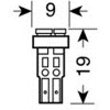 Lampa T5 12V ����� 3SMDx1CHips HYPER-LED2 - (58452)