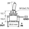 Lampa ��������� ����������� ����� 2 ������ 12,2mm 12V 20A �� Led ������� - (45557)