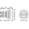 Lampa ��������� POWER-Off ��������� 12-32V 100A 29mm EXT-11 3 ����������� - (39081)