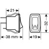 Lampa ��������� Rocker 12/24V (Led 10A - ����) - (45540)
