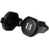 Lampa ��������� ���������� �������� UNI-Tech 12/32V ��� Din �� 2 Usb 2700mA Fast Charger ���������� - (38882)