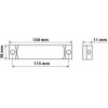 Lampa ��� ������ �������� 24V 3LEd ������� 130x30mm 1���.