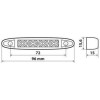 Lampa ��� ����� 4LEd ������� 12/24V 96mm ��������� 1���. - (41485)