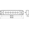Lampa ��� ����� 6LEd ����� Smd 12/24V 96mm 20���. - (97023)
