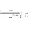 Lampa ��� �������� 12LEd ����� 24V 155mm - (98455)