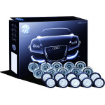 M-Tech Dayline �������� ������ �� 20 ��������� Led Hp 1WX20 12V �20mm ����� - (LD825DUOB)